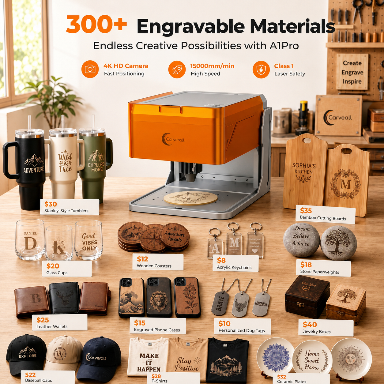 Carverall A1PRO Desktop Laser  – Fiber Laser Cutting Machine recenzja i cena