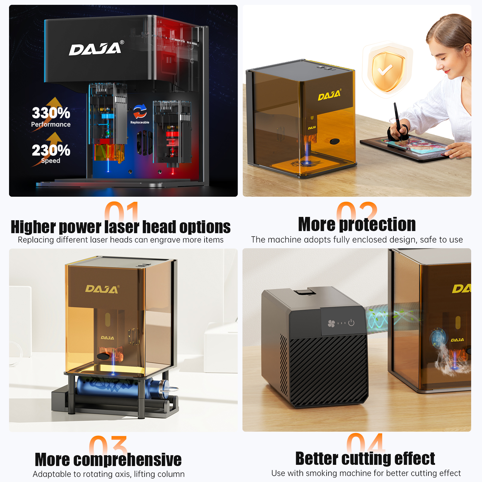 DAJA DJ6 Pro Mini Laser Engrav – Fiber Laser Cutting Machine recenzja i cena