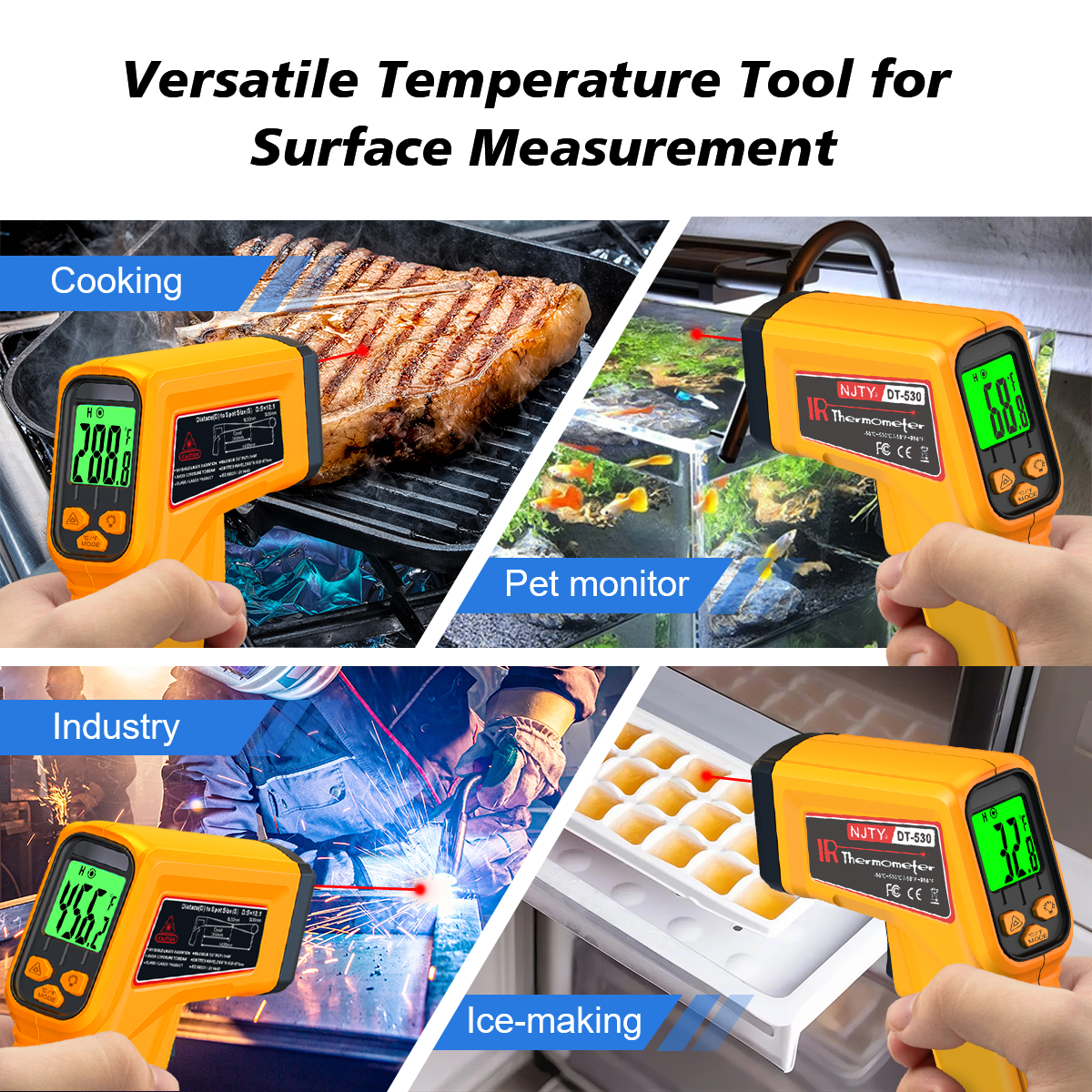 NJTY Infrared Thermometer Lase – Industrial Laser Blaster recenzja i cena