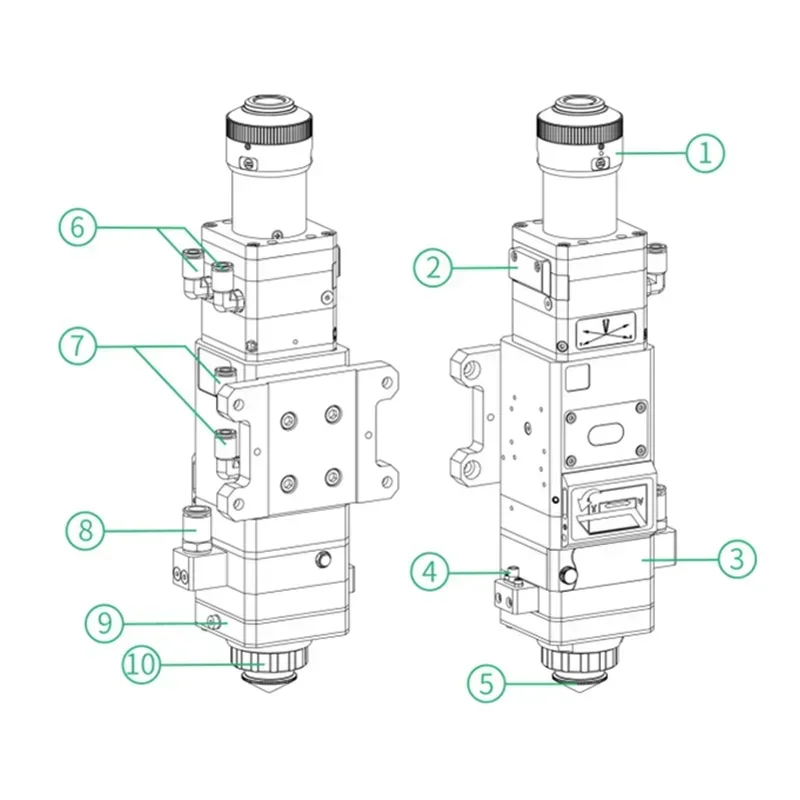Fiber Cutting Head 3.3KW BT240 – Industrial Laser Uses recenzja i cena