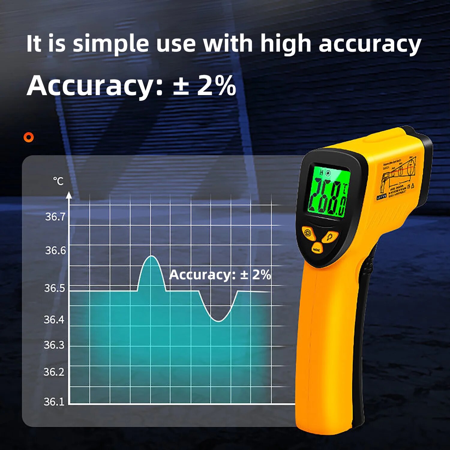 Digital Infrared Thermometer - – Industrial Laser Blaster recenzja i cena