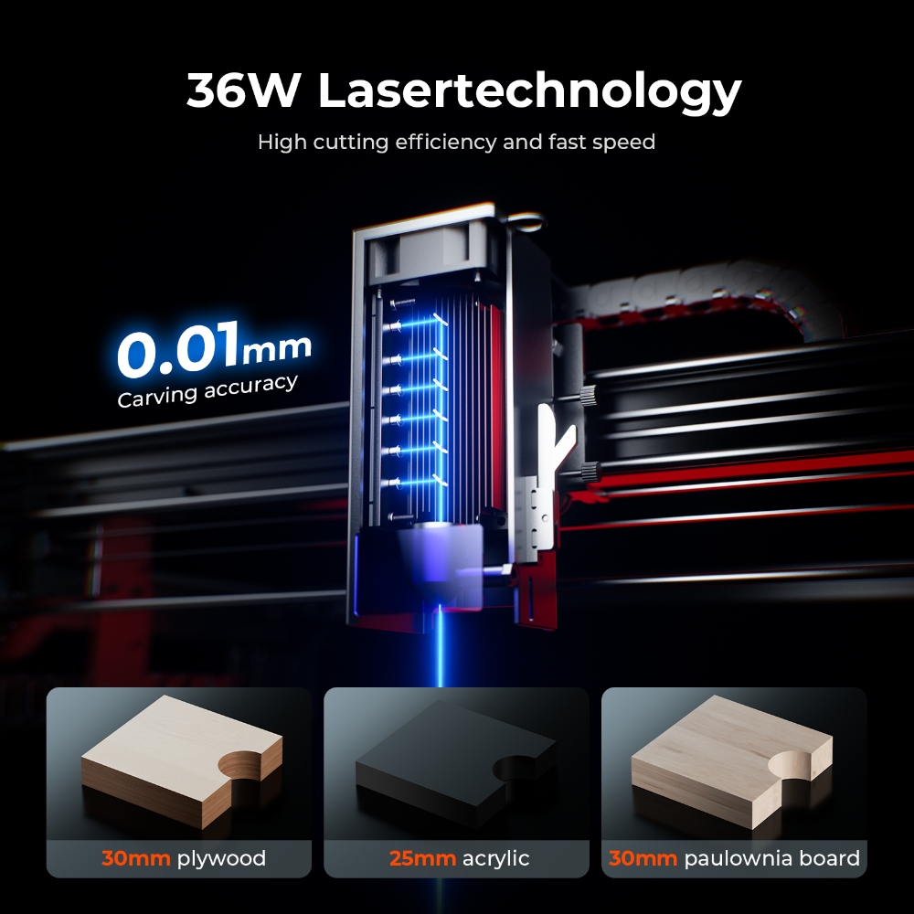 ACMER S2 PRO 36W/48W Laser Eng – Fiber Laser Cutting Machine recenzja i cena
