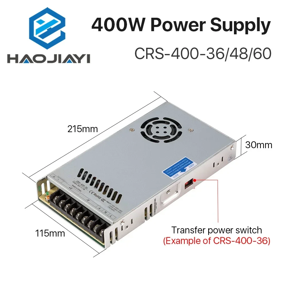 40W CRS-400-36/48/60 Switching – Industrial Laser Supply recenzja i cena