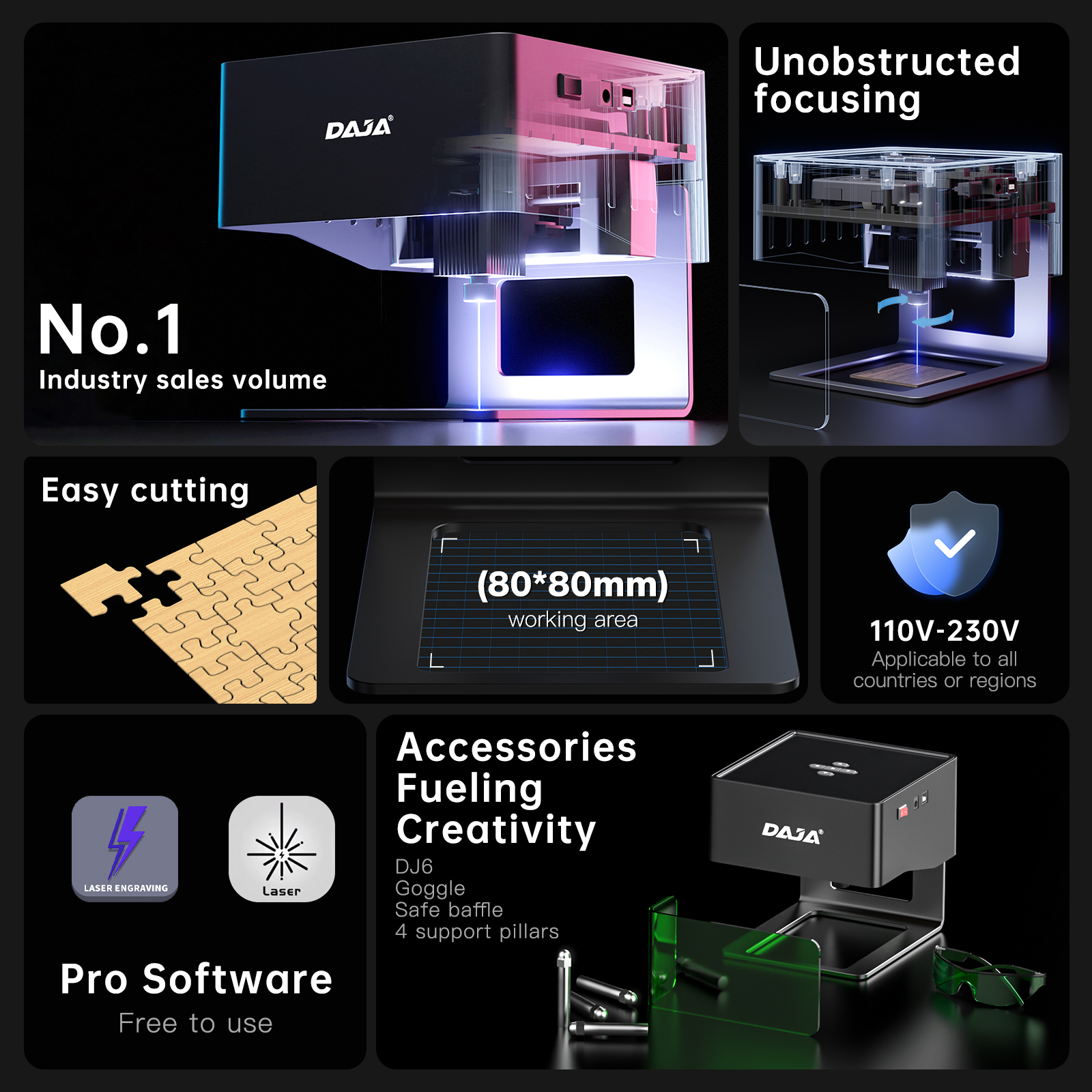 DAJA DJ6 Mini Portable Laser E – Fiber Laser Cutting Machine recenzja i cena