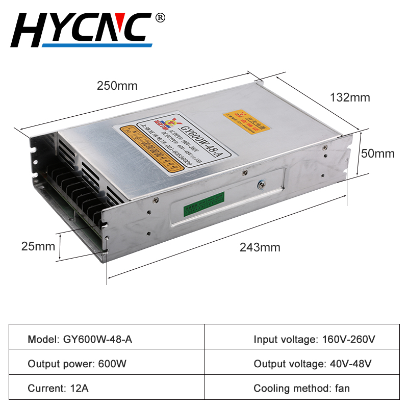 GY600W-48-A Power Switch 600W  – Industrial Laser Supply recenzja i cena